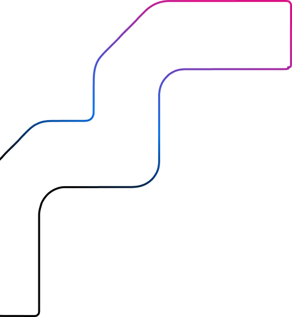 black and red gradient outline of big fat links logo